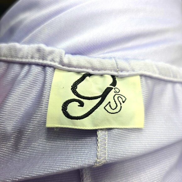 Vintage G'S lingerie Lace Maxi Lace Slip Dress Scoop Neck Nightgown Lavender - Picture 10 of 11